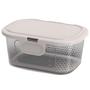 Imagem de 8 Pote Para Alimentos Com Tampa Fixa 600Ml Transp Bpa Free