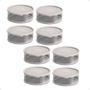 Imagem de 8 Pote Para Alimentos Transparente Redondo 370 ml Com Tampa