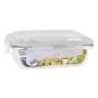 Imagem de 8 Potes de Vidro Retangular Mantimentos 640ml