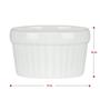 Imagem de 8 Ramekin de Porcelana Classic Branco 6cm x 4cm Lyor