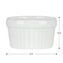 Imagem de 8 Ramekin De Porcelana Classic Branco 6Cm X 4Cm Lyor