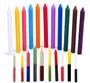 Imagem de 8 Velas Palito - Velas Brancas, Coloridas E Bicolor Com 18cm