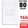Imagem de 80un Interruptor Paralelo Three Way 16A Com Placa Evidence FAME