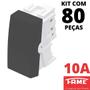 Imagem de 80un Módulo Interruptor Simples 10A Habitat Black FAME