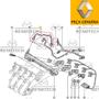 Imagem de 8200043625 - mangueira da rampa de injeção - gasolina - motor 1.0 16v d4d - de 2000 até 2005 - clio ii / kangoo express / kangoo