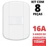 Imagem de 8un Interruptor Paralelo Three Way 16A Com Placa Blanc Mais FAME