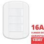 Imagem de 8un Interruptor Simples 3 Teclas 16A Com Placa Blanc Mais FAME