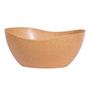 Imagem de 8un Tigela saladeira bowl oval  1,9lt servir marrom claro