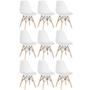 Imagem de 9 Cadeiras Charles Eames Eiffel Dsw Clara Branco
