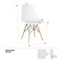 Imagem de 9 Cadeiras Charles Eames Eiffel Dsw Clara Branco