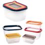 Imagem de 9 potes plástico tampa colorida plásutil Vasilha marmita tapoer tapuer tupperware tapware tapawer