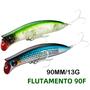 Imagem de 90mm 13g Floating Minnow Wobbler Crankbait Com Olhos 3D E 2 Ganchos Para Pesca Da JOHNCOO