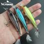 Imagem de 90mm FLYSAND Laser Minnow Isca De Pesca Ganchos De Pesca Wobbler Crankbait Isca Dura Artificial 7.2g