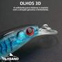 Imagem de 90mm FLYSAND Laser Minnow Isca De Pesca Ganchos De Pesca Wobbler Crankbait Isca Dura Artificial 7.2g