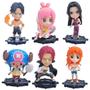 Imagem de 9cm Anime One Piece Figuras De Ação Luffy Sanji Nami Zoro Ace Pvc Kawaii Boneca Decoração De Carro