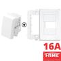 Imagem de 9un Interruptor Bipolar Paralelo Three Way 16A Com Placa Evidence FAME