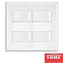 Imagem de 9un Interruptor Paralelo 16A 4 Teclas 4x4 Evidence FAME