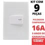 Imagem de 9un Interruptor Pulsador Campainha 16A Com Placa Evidence FAME