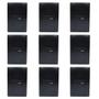 Imagem de 9un Interruptor Pulsador Campainha 16A Com Placa Habitat Black FAME
