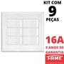 Imagem de 9un Interruptor Simples 16A 6 Teclas 4x4 Evidence FAME