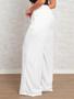 Imagem de A-Lows O&L Calça wide leg  Duna Cor Branco Cintura Com Elatano