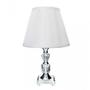 Imagem de Abajur de cristal com cúpula drapeada branca bivolt 35 cm