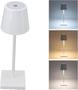 Imagem de Abajur de Mesa Branco Luminária LED Sem Fio e USB Funcional
