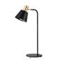 Imagem de Abajur de Mesa Nordecor Petti 2482 E27 Dourado Fosco com Preto Bivolt