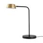 Imagem de Abajur de Mesa Nordecor Zavi 2551 Led Ouro Fosco com Preto Bivolt