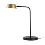 Imagem de Abajur de Mesa Nordecor Zavi 2551 Led Ouro Fosco com Preto Bivolt