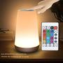 Imagem de Abajur de Mesa RGB com Controle Remoto e Touch - Recarregável via USB