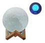 Imagem de Abajur decoração Sala Quarto iluminação Luz Lua 3d Luminaria 5 cores