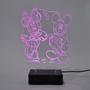 Imagem de Abajur e Luminária Mickey e Minnie de Acrílico com LED Rosa