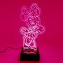 Imagem de Abajur e Luminária Minnie de Acrílico com LED Rosa