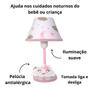 Imagem de Abajur Infantil Luminaria Para Quarto Bebê Mesa Nuvem Menina