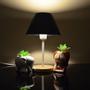 Imagem de Abajur Infantil Momy Menina Menino Luminária para Quarto de Bebê  Cor Preto