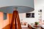Imagem de Abajur Luminária De Chão Cupula De Tecido Moderna Elegante