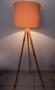 Imagem de Abajur Luminaria De Chao Piso Cupula Redonda Tecido Moderno