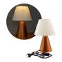 Imagem de Abajur luminária de Mesa Cone Cobre Com Cúpula Decoração Casa e Sala, Quarto Cabeceira de Cama, Escritório leitura