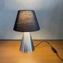 Imagem de Abajur luminária de Mesa Cone Escovado Com Cúpula Para Sala, Quarto, Cabeceira de Cama, Escritório, Casa