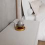 Imagem de Abajur luminaria de Mesa Moderno Dama Com Globo Rosca 10cm de Alumínio e Bivolt Para Cabeceira de Cama, Quarto ou Sala