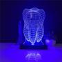 Imagem de Abajur Luminária Dente 3D LED Decorativo
