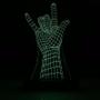 Imagem de Abajur Luminaria Led 3d Mão Homem Aranha Decorativo Quarto