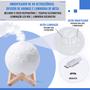 Imagem de Abajur Luminária Led Lua Cheia 3D Touch Com Umidificador De Ar 800ml Decoração Do Quarto