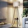 Imagem de Abajur Real Estilo Industrial Moderno 168cm Bivolt Cupula Bege