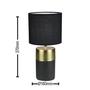 Imagem de Abajur Tint Preto/Dourado 1L E27 40w Casual Light QAB1374DO