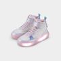 Imagem de Abotinado Infantil de Luz High Sneackers Branco com Glitter