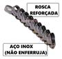 Imagem de Abraçadeira De Metal P/ Mangueira Aço Inox 15 Pçs Reforçada