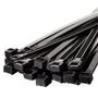 Imagem de Abraçadeira de Nylon Preto 50 Uni Enforca Cinta Plastica Gato 380mm x 4.8mm
