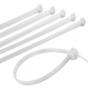Imagem de Abraçadeira nylon fita plástica 2.5x100mm 100pç branco eda cinta presilha lacre organizar cabo resistente